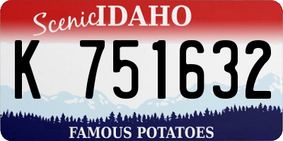 ID license plate K751632