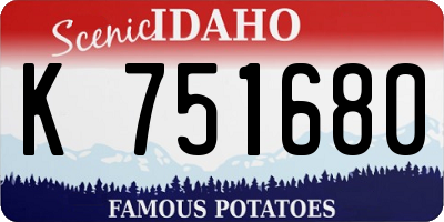 ID license plate K751680