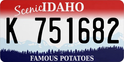 ID license plate K751682