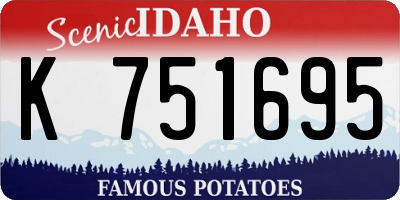 ID license plate K751695