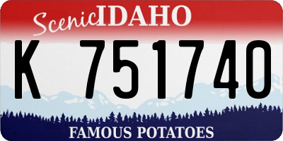 ID license plate K751740