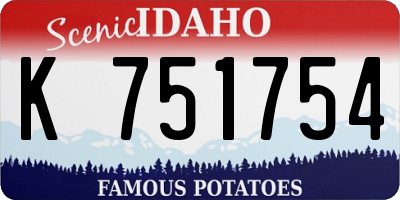 ID license plate K751754