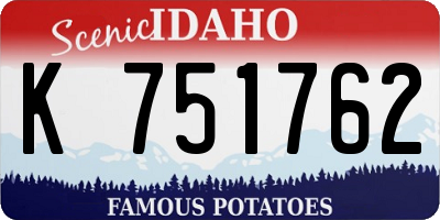 ID license plate K751762