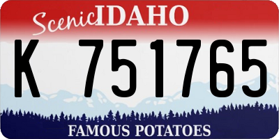 ID license plate K751765