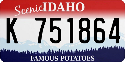 ID license plate K751864