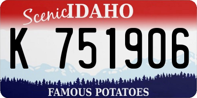 ID license plate K751906