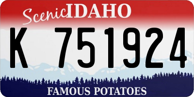 ID license plate K751924