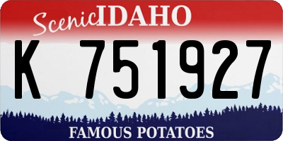 ID license plate K751927