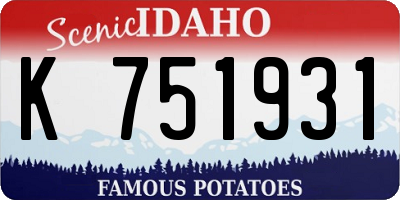 ID license plate K751931