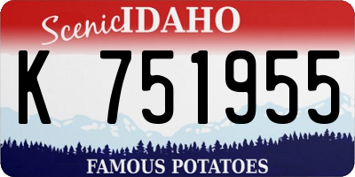 ID license plate K751955