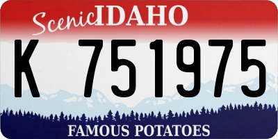 ID license plate K751975