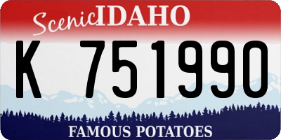 ID license plate K751990