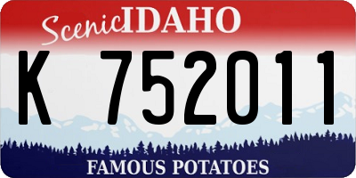 ID license plate K752011
