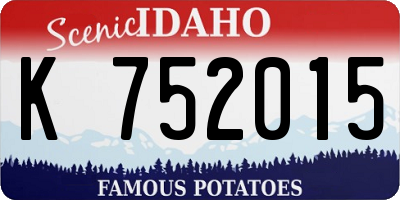ID license plate K752015