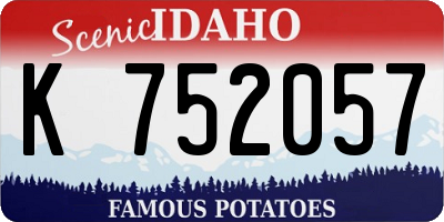 ID license plate K752057