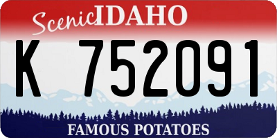 ID license plate K752091