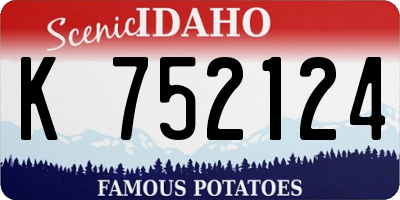ID license plate K752124