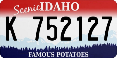 ID license plate K752127