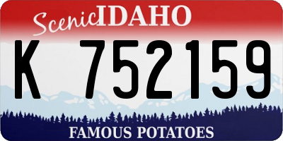 ID license plate K752159