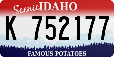 ID license plate K752177