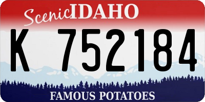 ID license plate K752184