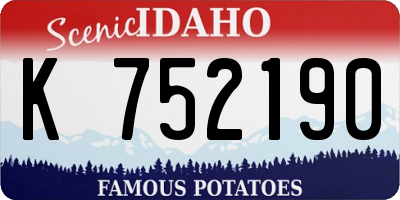 ID license plate K752190