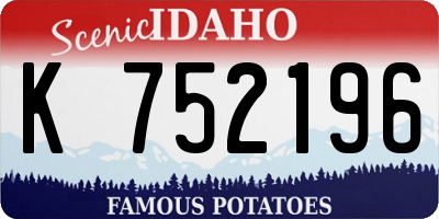 ID license plate K752196