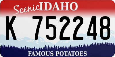 ID license plate K752248