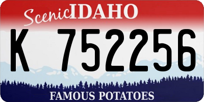 ID license plate K752256