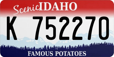 ID license plate K752270