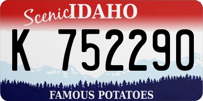 ID license plate K752290