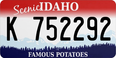 ID license plate K752292