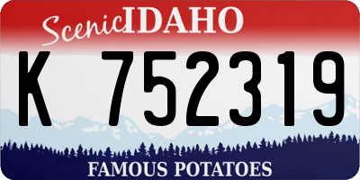 ID license plate K752319