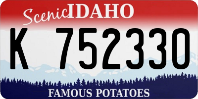 ID license plate K752330