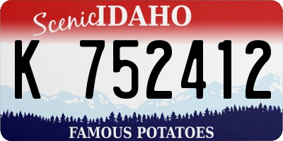 ID license plate K752412