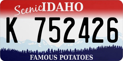 ID license plate K752426