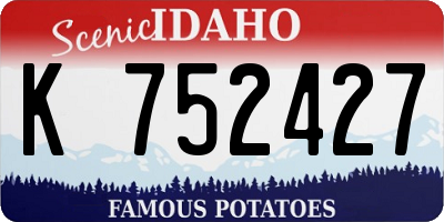 ID license plate K752427