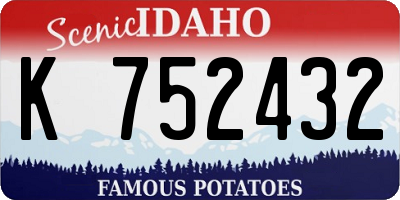 ID license plate K752432