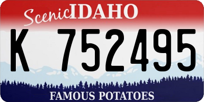 ID license plate K752495