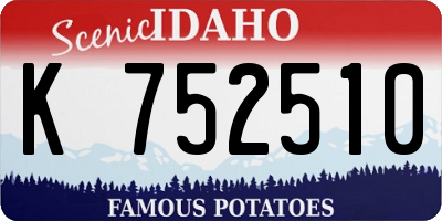 ID license plate K752510