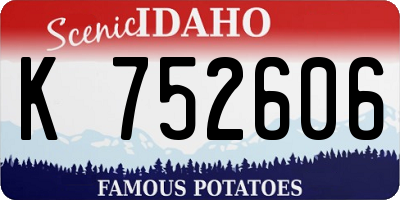 ID license plate K752606