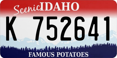 ID license plate K752641