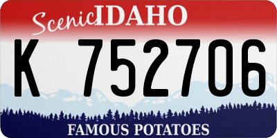 ID license plate K752706