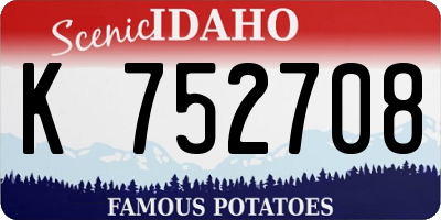 ID license plate K752708