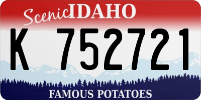 ID license plate K752721