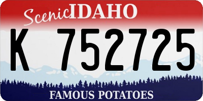 ID license plate K752725