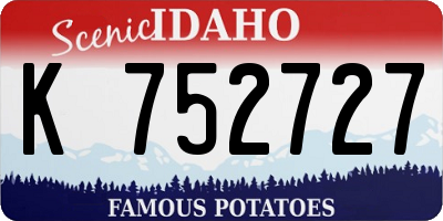 ID license plate K752727