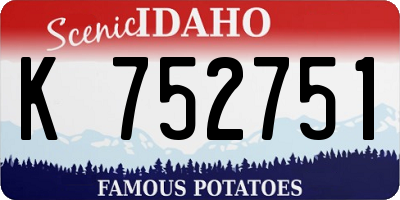 ID license plate K752751