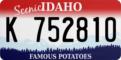 ID license plate K752810