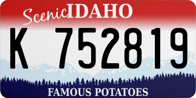 ID license plate K752819